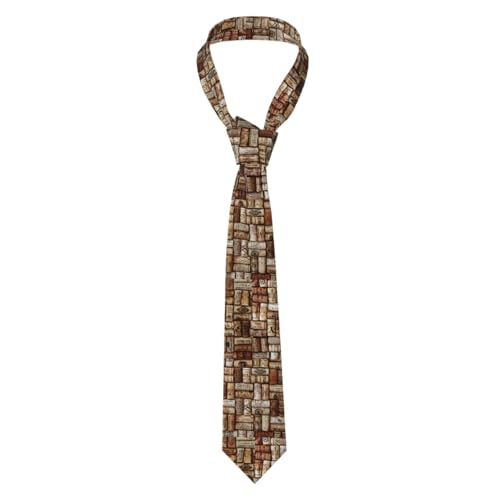 Corbata Impresión De Corcho De Vino Corbata De Hombre Moda Corbatas Para Festivos Fiestas Oficina