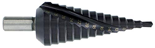 TIVOLY 11448720420 Drill Bit Hsse5 Tialn Tapered Tialn Tagged Spiral Studs, Shank 8 mm, diameter 4-20mm