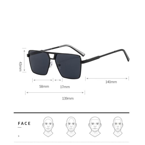 Vintage Metal Sunglasses Men Women Sun Glasses Male Black Driving Shades UV4002