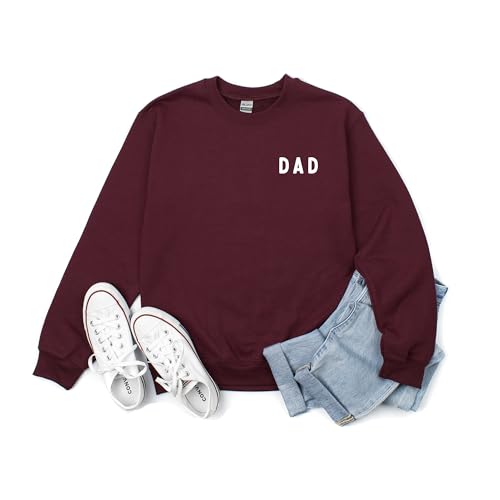 Dad Long Sleeve Crewneck Sweatshirt Dad Letter Print Graphic Shirts Pullover Tops, Daddy, Dada sweatshirt4