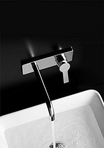 Miscelatore per lavabo da bagno Rubinetti monocomando in ottone da incasso a parete e acqua fredda compatibili con lavabo da bagno