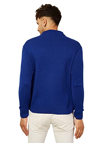 Image of Kvetoo Men High Neck Full Sleeve Winter Woolen Sweater