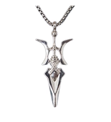 Misa Amane Cosplay Pendant Chain Necklace - Silver