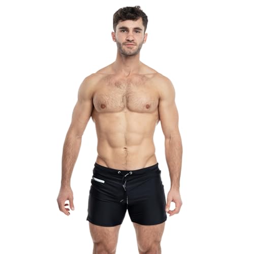 Taddlee Men's Swimwear Swim Shorts Trunks Square Cut Black Blue Swimsuits Boxers2