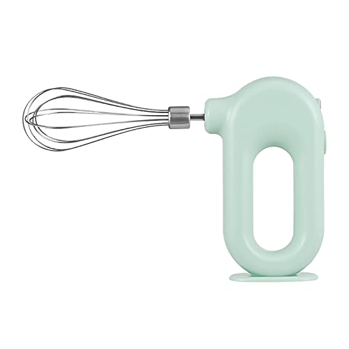 Dolity Wireless Hand Blender Lightweight for Baking 4 Speed Stainless Steel Egg Beater Cream Mixer Milk Frother - Green