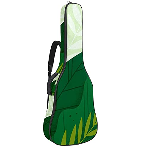 Sac à dos guitare basse et électrique rembourré vert à motif abstrait