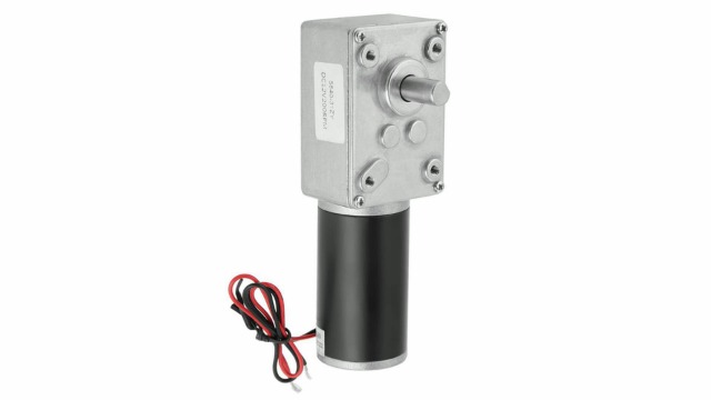 Motor De Engranaje DC 12V 200RPM - Autobloqueante Para Cortinas Y Trituradoras