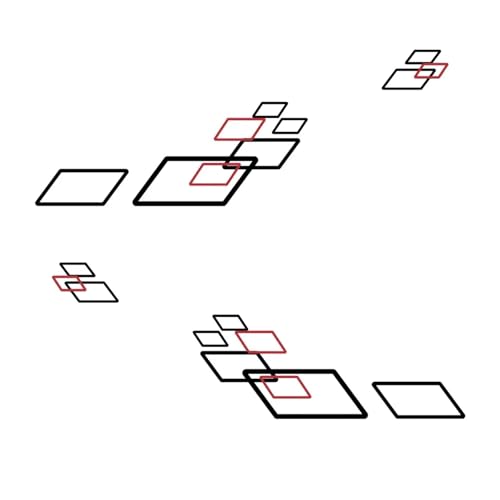 Universell bildekorationsklistermärke vinylfilmsdekal biltillbehör(Black with Red)