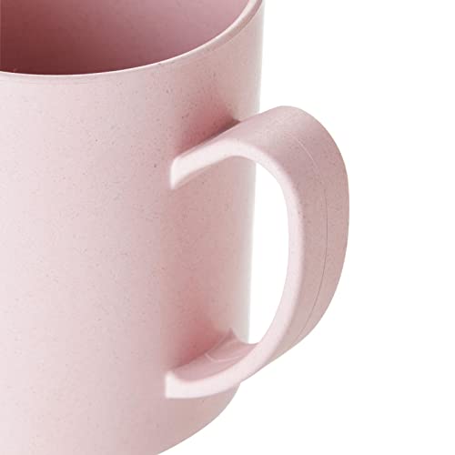 Okuna Outpost 6 Pack Unbreakable Wheat Straw Cups For Coffee, Tea, Milk, Juice, 3 Colors, Light Blue, Green, And Pink, Reusable Mugs, Dishwasher And Microwave-Safe (13.8 Ounces) #TOP7