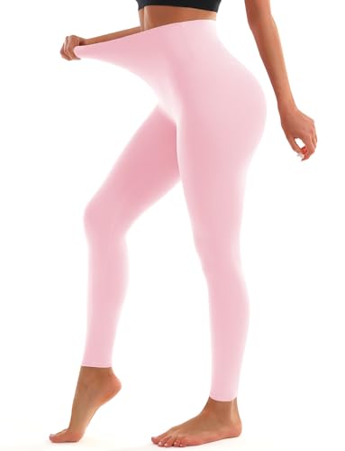 Blue Breath Leggings for Women High Waisted Buttery Soft Full Length Yoga Pants Non See Through Light Tummy Control Athletic Pants