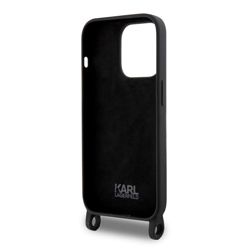 Coque iPhone 15 Pro Max Karl Lagerfeld Ikonik luxe en silicone rigide