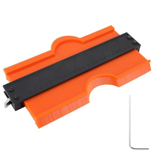 10 Inch Contour Gauge, Profile Gauge Shape Duplicator with Lock, Contour Gauge Profile Tool, Contour Duplicator Measuring Tool for Precise Duplication Woodworking Tools