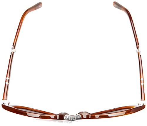 Persol Po0714Sm Steve Mcqueen Pilot Sunglasses, Light Havana/Blue Gradient Polarized, 54 Mm #TOP3