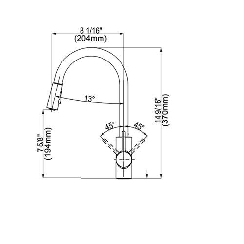 Robinet de sortie d'eau double mode pour simplifier la cuisine