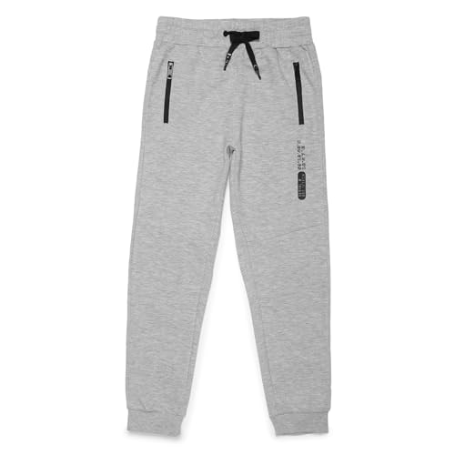 Image of Alan Jones Clothing Boys Solid Joggers Trackpant | Ribbed Hem & Waist | Drawstring Closure | Sizes 5-16 Years | Heavy GSM Fabric