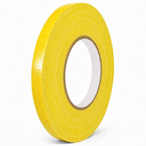 Image of GGR Supplies CDT-36 Industrial Grade Cloth Duct Tape, Yellow 1 /2 Inch x 60 Yards, Waterproof UV Resistant Heavy Duty, Clean Removal with No Sticky Residue for Repairs, Packaging, and Bundling