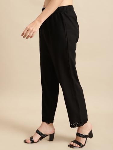Image of Pistaa's Women's Regular Fit High Rise Palazzo
