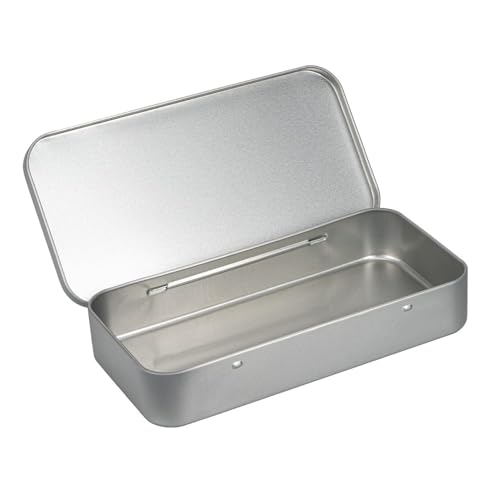 Ideen mit Herz Metall-Boxen mit Scharnier-Deckel | Blech-Kiste | Aufbewahrung für Kleinteile, Schmuck, auf Reise | 20,3 cm x 10,3 cm x 3,5 cm | 3 Stück
