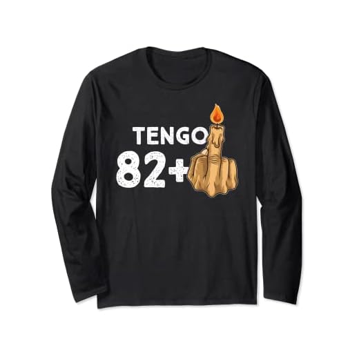 82+1 Dedo Medio Vela De Cumpleaños Para El 83º Cumpleaños Manga Larga