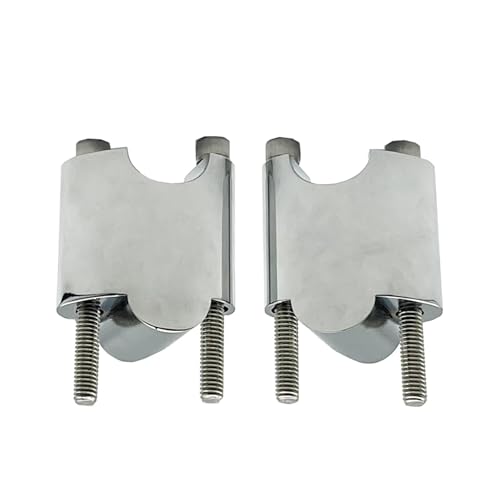 Rehausseur guidon moto double diamètre 1 et 2 pouces chrome pour Sportster 48