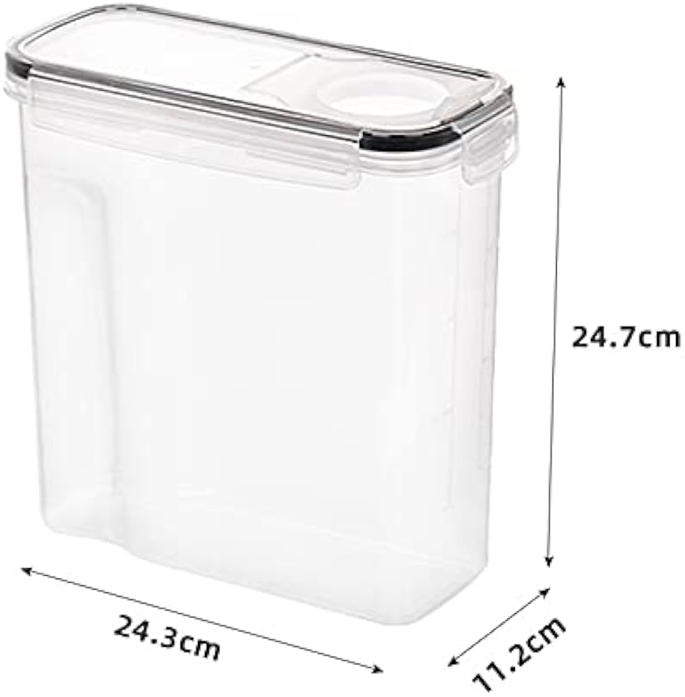 Amazon｜保存容器 大容量 4L 密閉容器 透明 プラスチック 片手で簡単