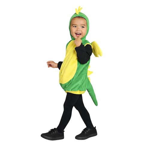 Seruna Drache-n Kostüm-e, F82 86-92, für Klein-Kind Baby Babies, Dino Drachen-Kostüm Fasching Karneval Kleinkinder-Karnevalskostüme Kinder-Faschingskostüme
