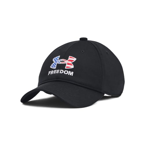 Under Armour Boys' Freedom Blitzing Adjustable Hat, 001 Black, OSFM - image 1