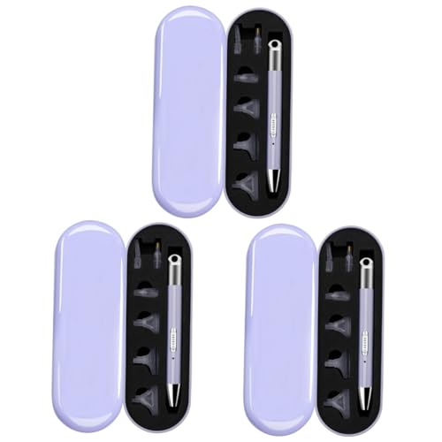 Pinceau à manucure éclairant Healvian kit stylos de dessin Nail Art avec embouts et boîte