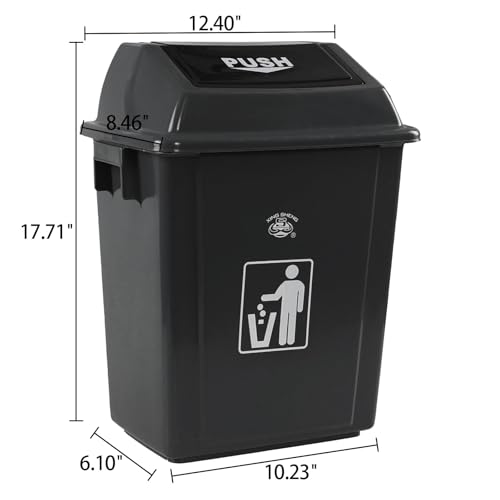 Set 4 Canecas de Basura con Tapa Basculante 6 Galones miniatura 2