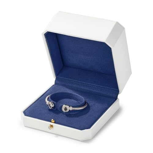 Leather Bracelet Gift Box Bangle Holder Octagonal Jewelry Gift Box For Bangle Bracelet Storage