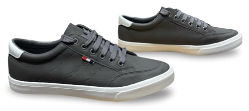 Image of Classic Canvas Sneakers, Casual Lace-Up Shoes with Green Sole, Unisex Fashion Trainers Shoes