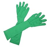 Chromakey Guantes verdes para fotografía de pantalla verde fotografía vídeo guantes para mujer codo ...