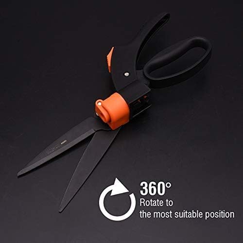 FOX & FERN Premium Gardening Scissor GAHE026 | Bypass Pruning Shears for Tree Trimmers | Secateurs Plant Branch Cutter (Degree Rotating Shear)