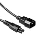 Produktbild ACT Netzkabel 3 Polig 0,5 m, C14 Stecker auf C5 Kabel Buchse, Stromkabel Type F, Kaltgerätekabel Verlängerung AK5218