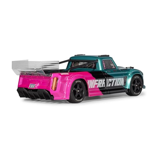 ARRMA Infraction 223S 1/8 RC Truck 4X4 Brushless, RTR, Teal/Pink by ARRMA - Used condition - Image 4