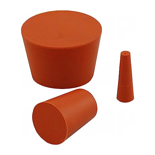 Silicone Tapered Plugs - Orange Silicone Tapered Plug 1.621-1.973
