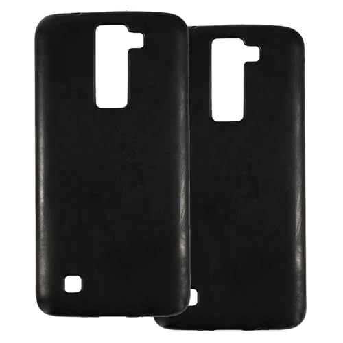 UOGNADGD 2-Pack TPU Case Compatible with LG Escape 3 Phone Cover - Shockproof Flexible Protective Accessories with Precise Cutouts (Black)