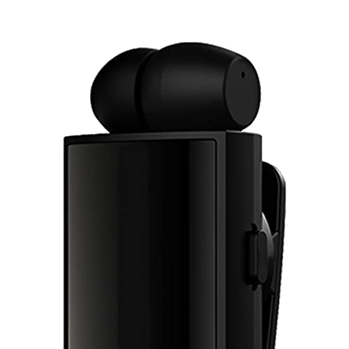 Écouteurs sans fil à clip rétractable noir pour casque audio nomade - 2
