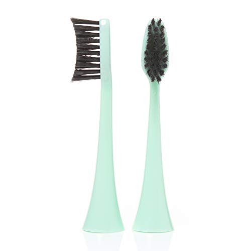 Boka Replacement Toothbrush Heads for Sonic Powered Electric Toothbrush, Mint (2 Heads)