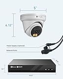 4COVR CCTV Camera Systems 5MP PoE, 2 Way Audio, Smart Color Night Vision, Human Vehicle Detection, 4X 5MP Security Dome IP Camera IP67 Outdoor, 8CH 4K NVR 2TB for Home 24/7 Recording, ELY97KA5M0804 - Image 9