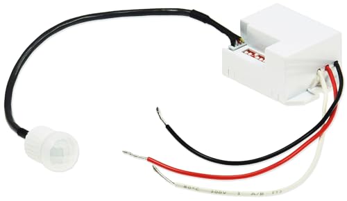 ChiliTec Mini Einbau Bewegungsmelder 12V= DC 5A 1-60W LED geeignet 56x34x25mm Micro Einbau Sensor Weiß