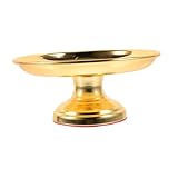 HAKIDZEL 1Pc Decorative Buddha Fruit Storage Plate Offering Dish for Temples and Home Decoration Material for Use