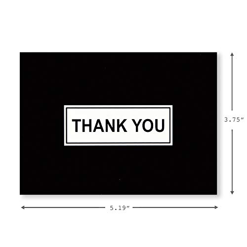 Hallmark Thank You Cards Assortment, Black And White Thanks (48 Cards With Envelopes For All Occasions) #TOP18