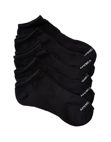 American Eagle Aeo Low Cut Socks 5-Pack For Men Black One Size Fits All BLACK One Size