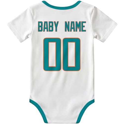 Image of KREDE Baby Clothes Custom Name Bodysuit for Baby Boy Gifts | Short Sleeves Bodysuit with Custom Number Name