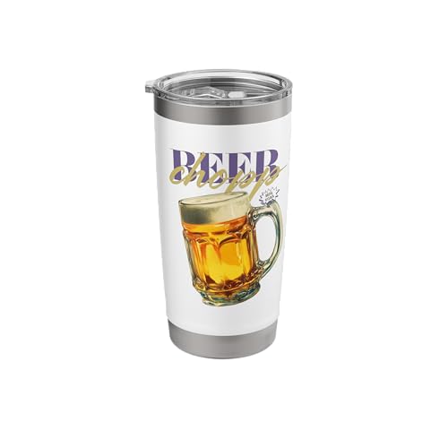 Vintage Beer Chopp Drink O'Clock Tropical Cocktail Stainless Steel Insulated Tumbler