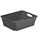 Produktbild Rotho Living kleine Aufbewahrungsbox 1l, Kunststoff (PP) BPA-frei, anthrazit, C6/2,5l (18,6 x 15,1 x 6,0 cm)