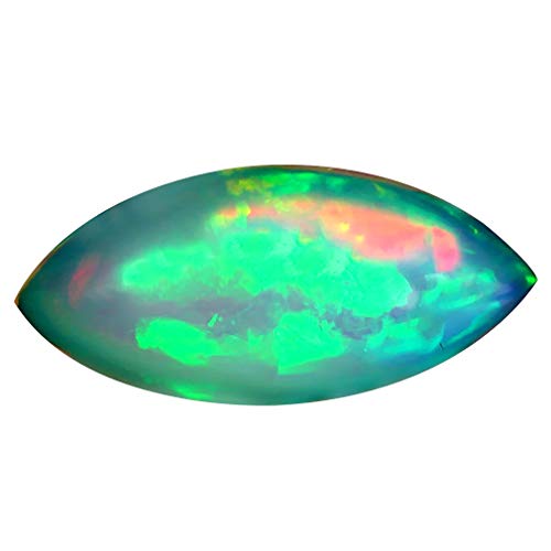 Opale arc-en-ciel Éthiopie 22x10 mm pierre précieuse marquise cabochon
