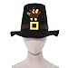 Lorilida Pilgrim Top Hat for Men Women - Felt Tuxedo Costume Hats - Coachman Dress Up Hat Fire-colored One Size