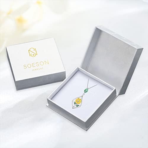 Sunflower Bracelets/Sunflower Necklace/Sunflower Earrings 925 Sterling Silver Cubic Zirconia Bracelet Adjustable Bracelet Jewellery Graduation Gifts for Women